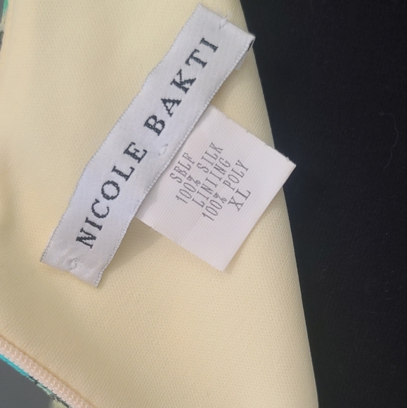 Nicole Bakti Vintage Low Back Silk Pleated Dress - Picture 11 of 14